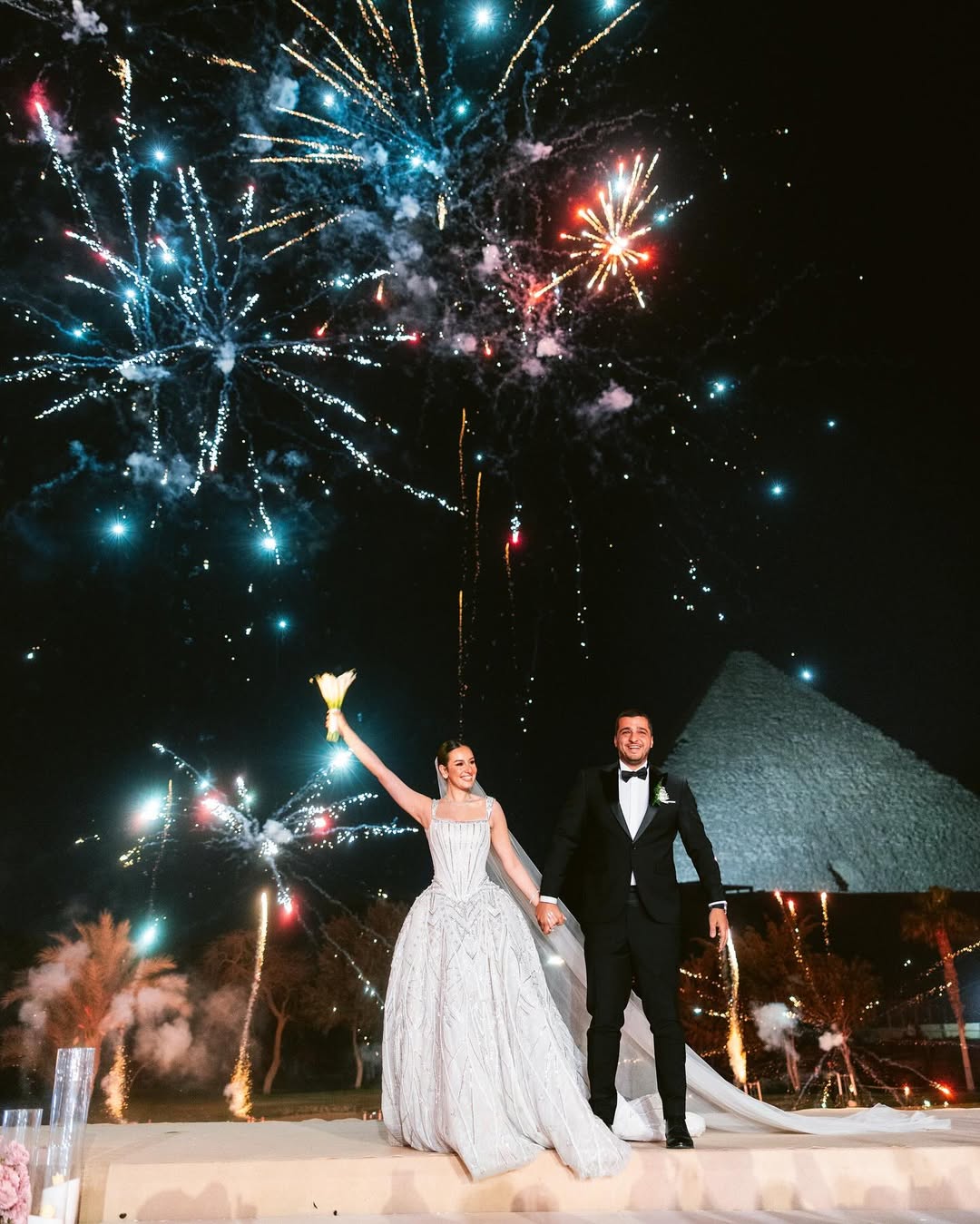 Congratulations @leilagasser & @yehiaosman @emanshetaweddings @minakhamis @dinaragheb @risha.films @hadi.sabaa @pro_vision_ @hatemkholy @ramiazmi @marriottmenahousecairo@amirgomaafire